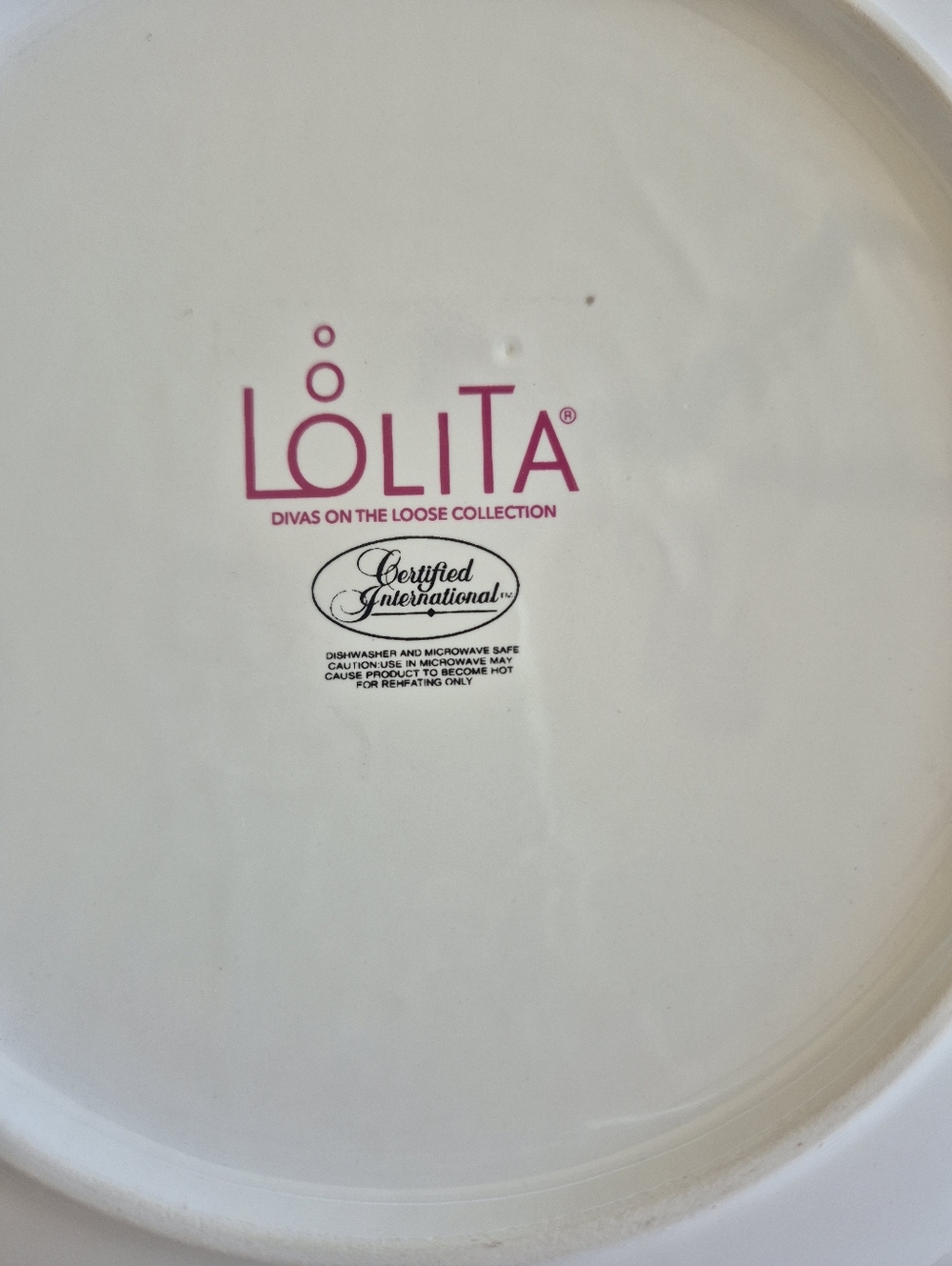 Lolita Pink and Black "Divas on the Loose" Decorative Plate - Picture 8 of 8